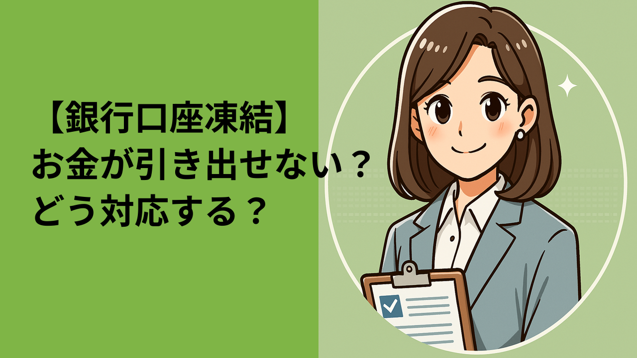 銀行口座凍結とは？亡くなった後にお金が引き出せなくなる理由と対処法