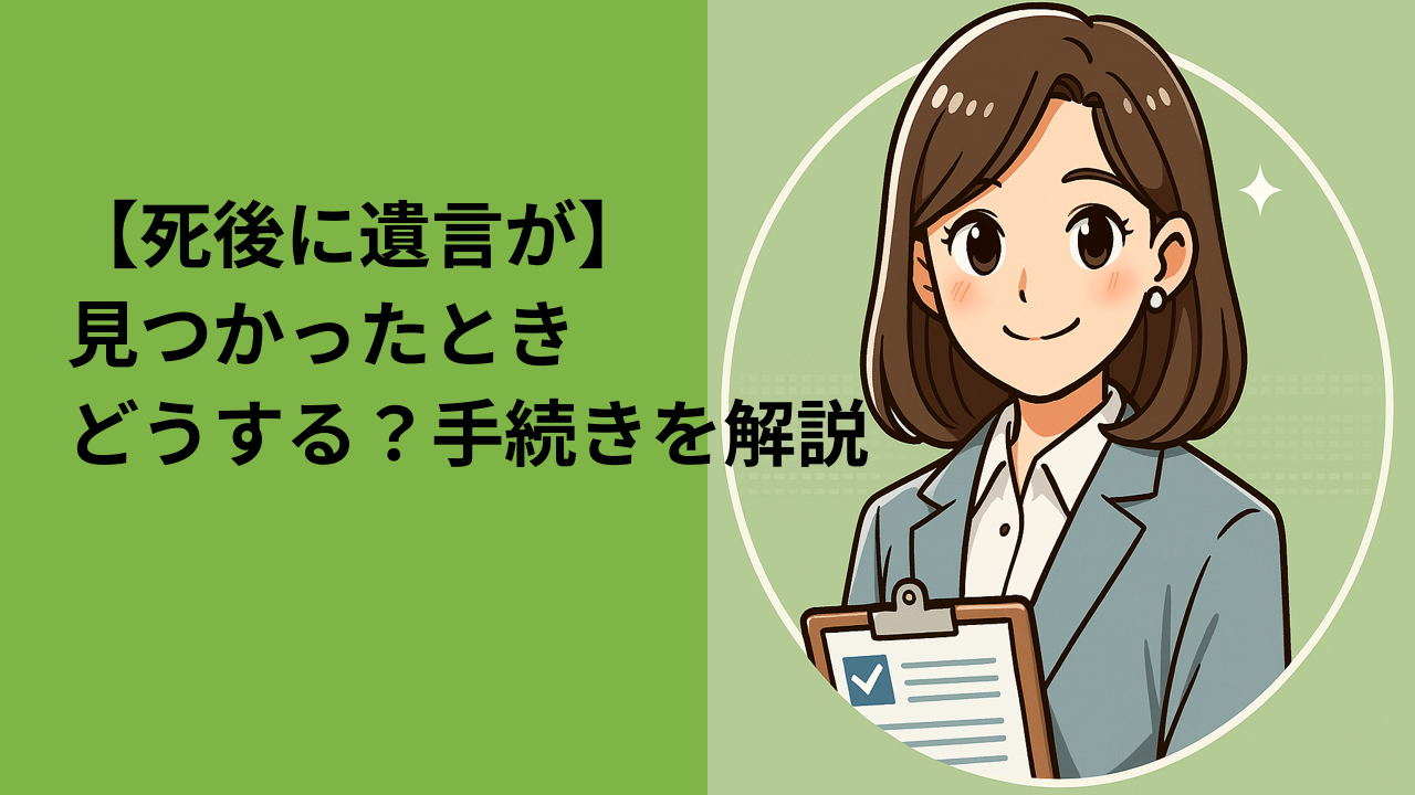 死後に遺言が見つかったときはどうする？遺産分割との関係と対応方法