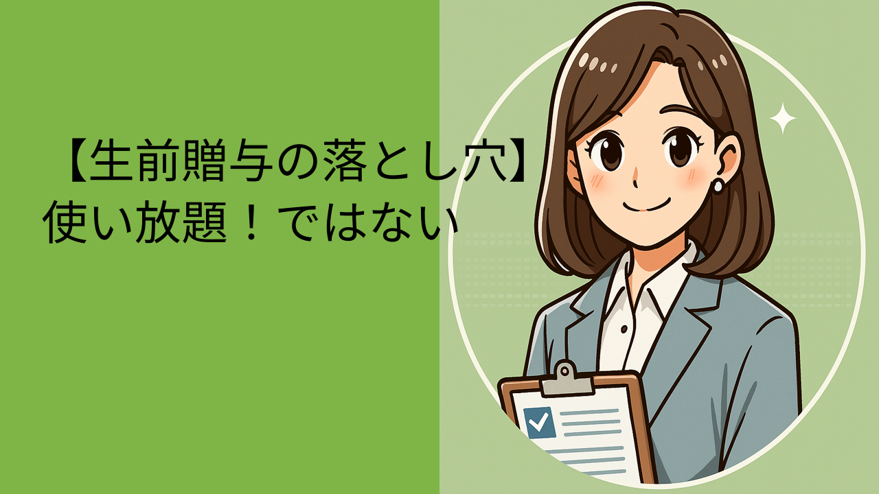 【生前贈与の落とし穴】使い放題！ではない？よくある誤解と注意点を解説