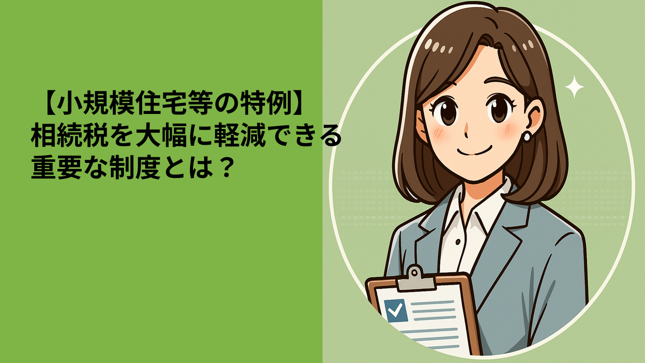 【小規模住宅等の特例】相続税を大幅に軽減できる重要な制度とは？
