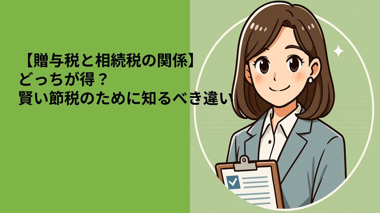 【贈与税と相続税の関係】どっちが得？賢い節税のために知るべき違い