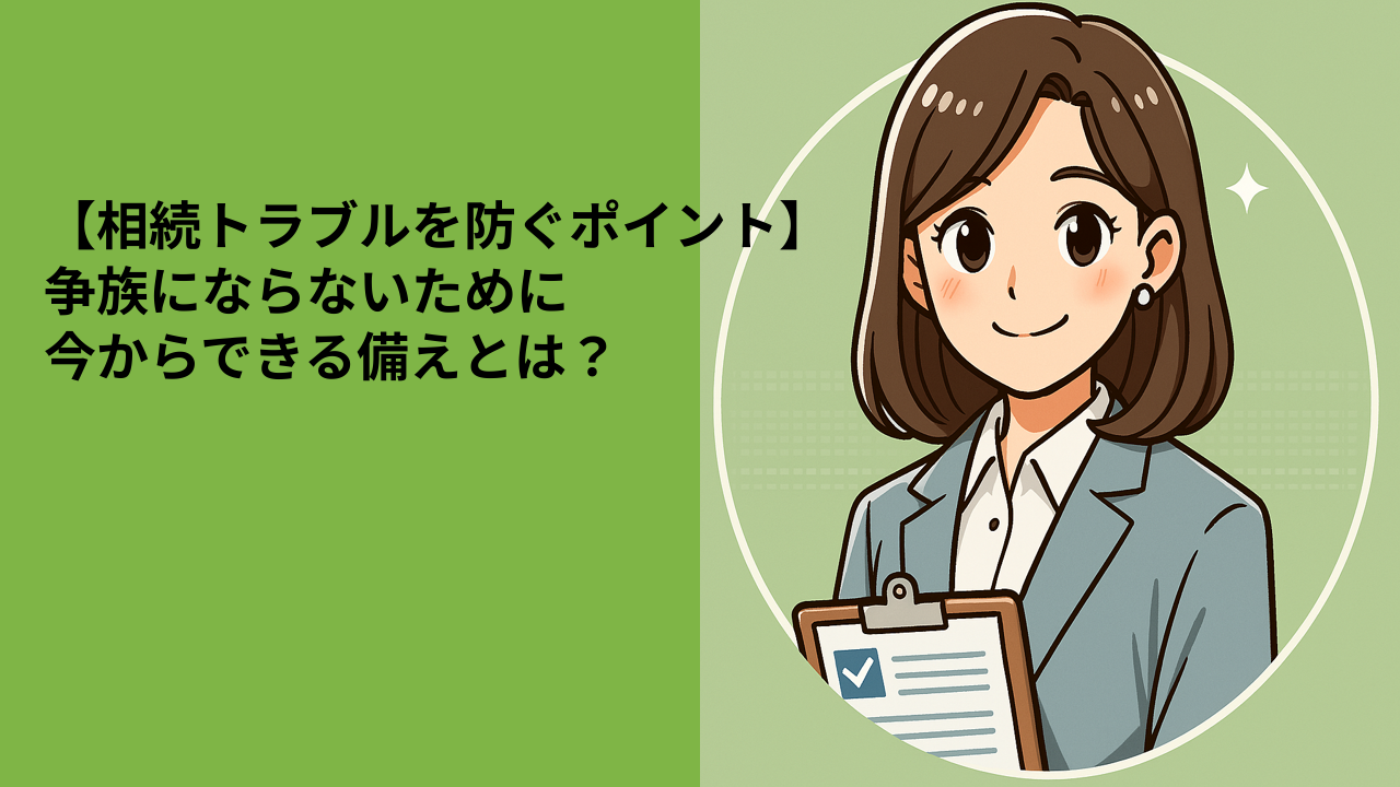 【相続トラブルを防ぐポイント】争族にならないために｜今からできる備えとは？