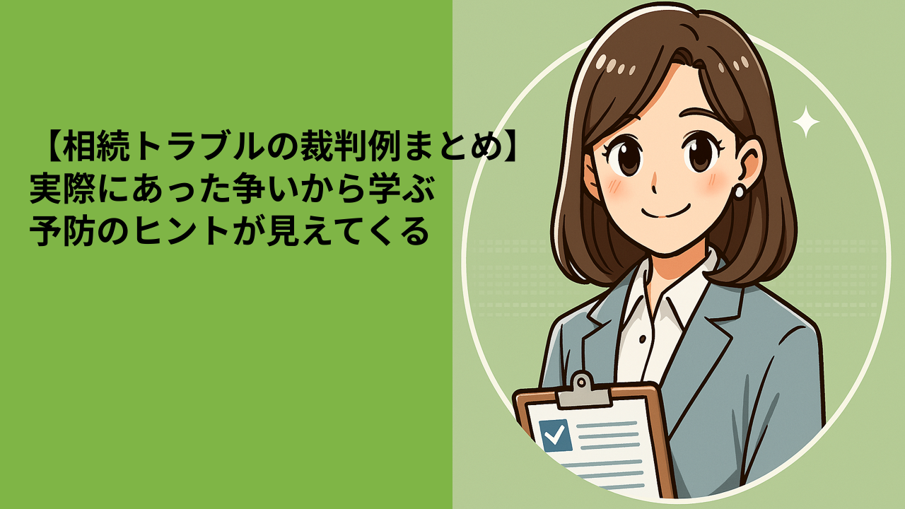 【相続トラブルの裁判例まとめ】実際にあった争いから学ぶ｜予防のヒントが見えてくる