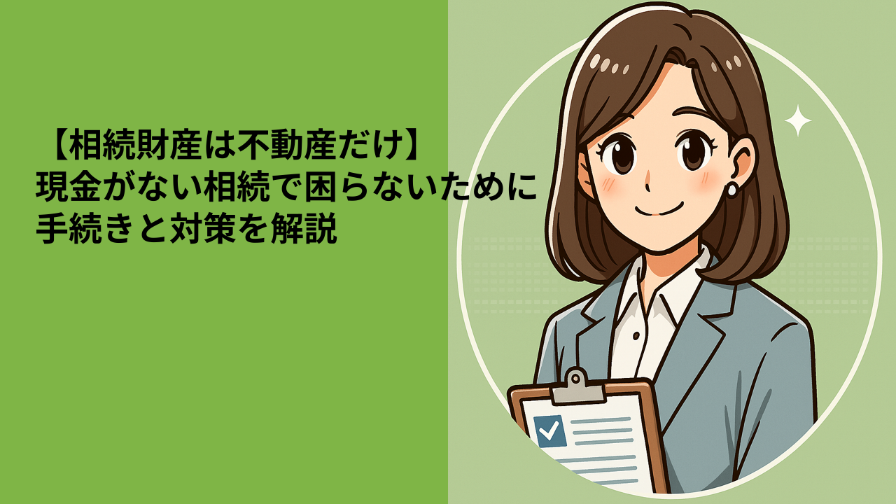 【相続財産は不動産だけ】現金がない相続で困らないために｜手続きと対策を解説