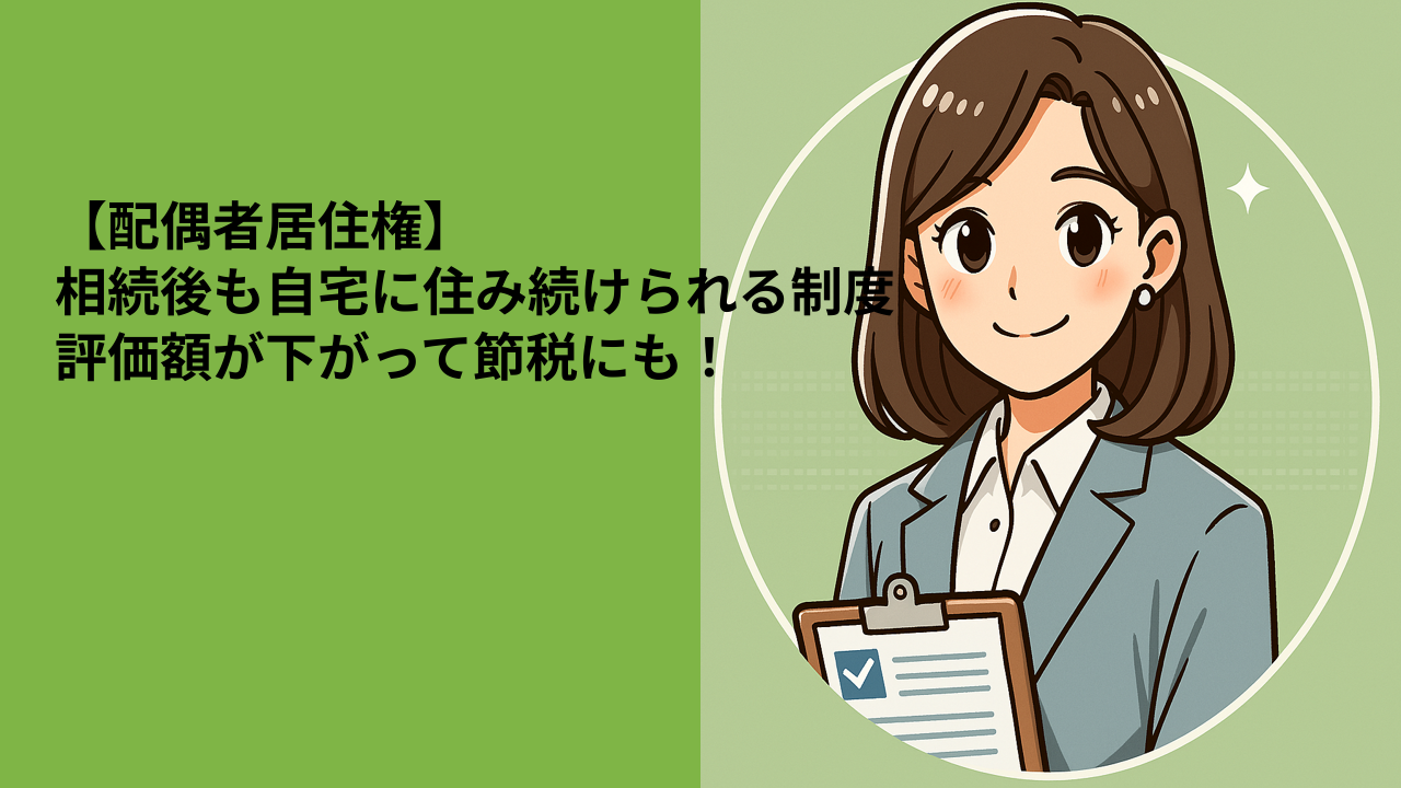 【配偶者居住権】相続後も自宅に住み続けられる制度｜評価額が下がって節税にも！