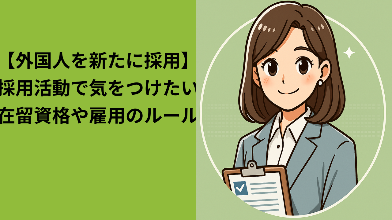 外国人を新たに採用したいときに知っておくべきこと
